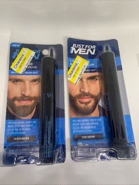 Just For Men Beard Touch-Up Color - Set of 2 in Dark and Medium Brown